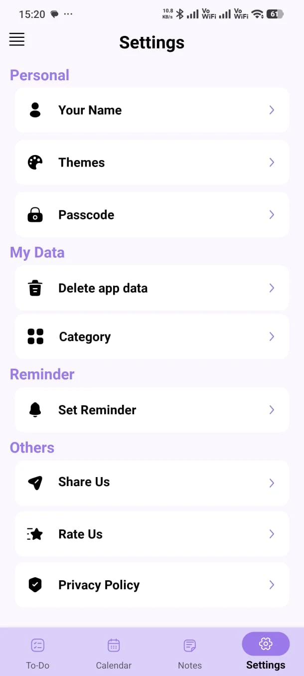 Goal Focus Manager screenshot